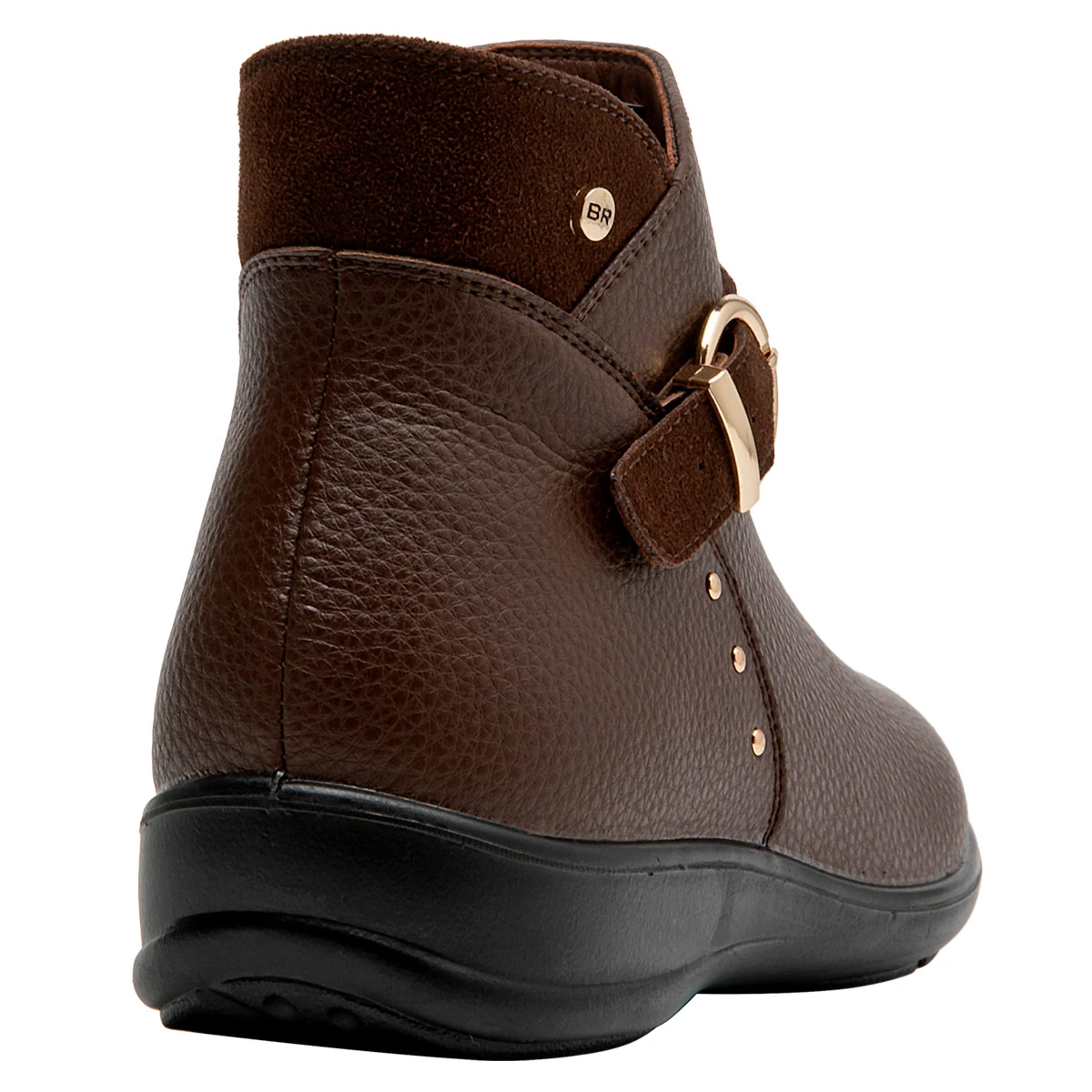 BOTINES MUJER BRUNO ROSSI CHOCOLATE BRM0315 CUERO - 5