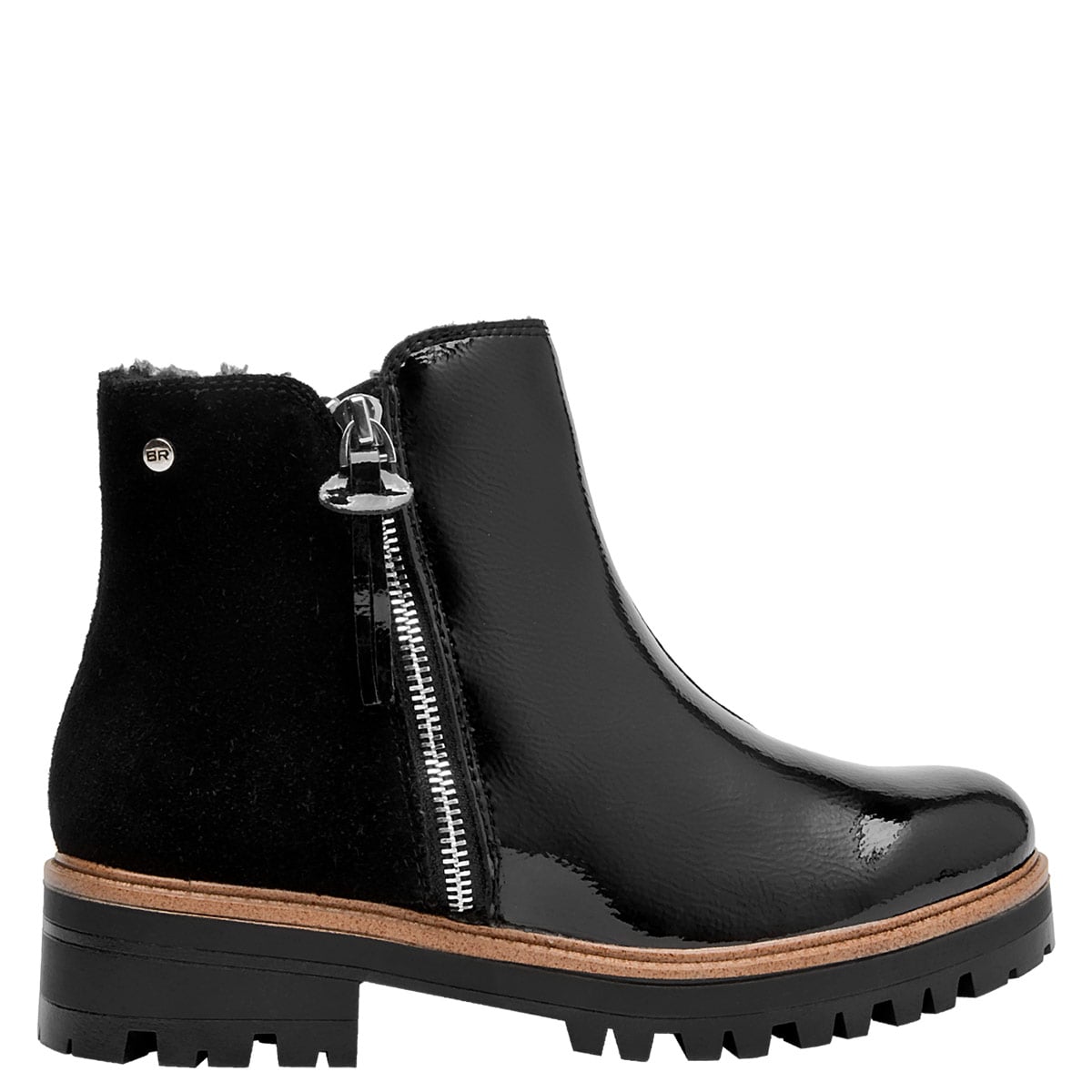 BOTINES MUJER BRUNO ROSSI NEGRO BRM0344  - 1