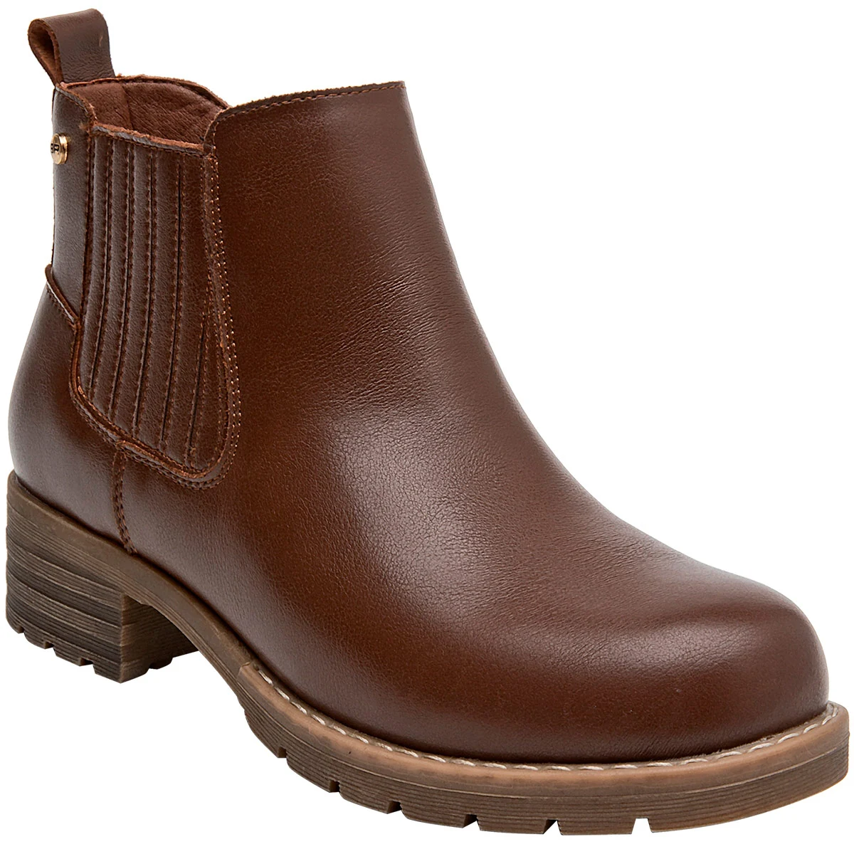 BOTINES MUJER BRUNO ROSSI CAFÉ BRM0348 CUERO - 2