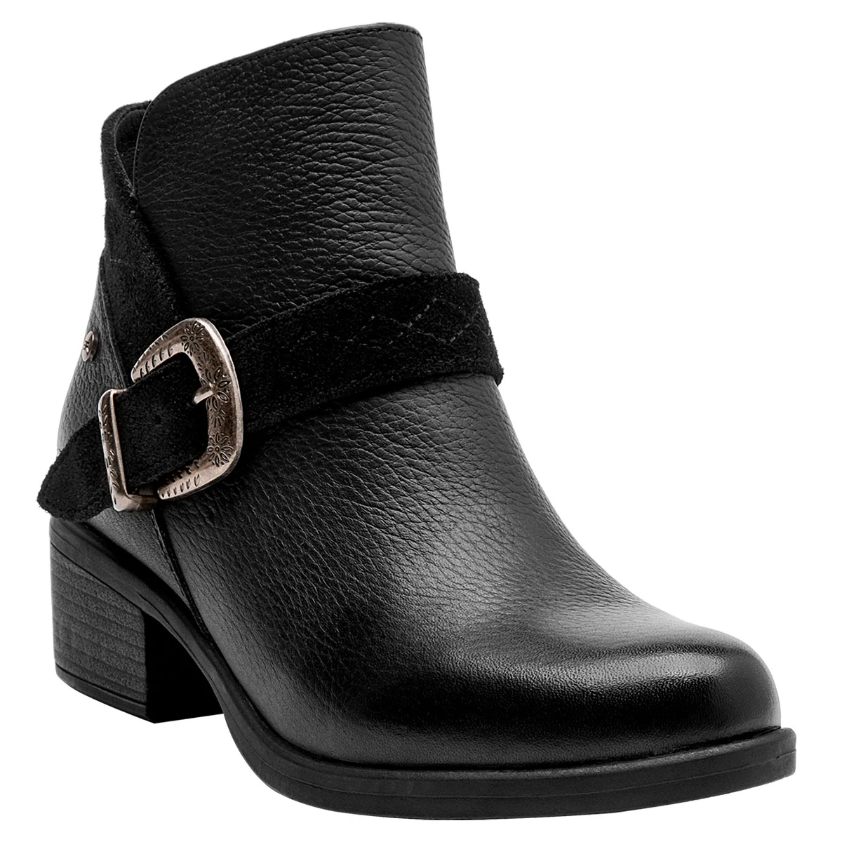 BOTINES MUJER BRUNO ROSSI NEGRO BRM0351 CUERO - 2