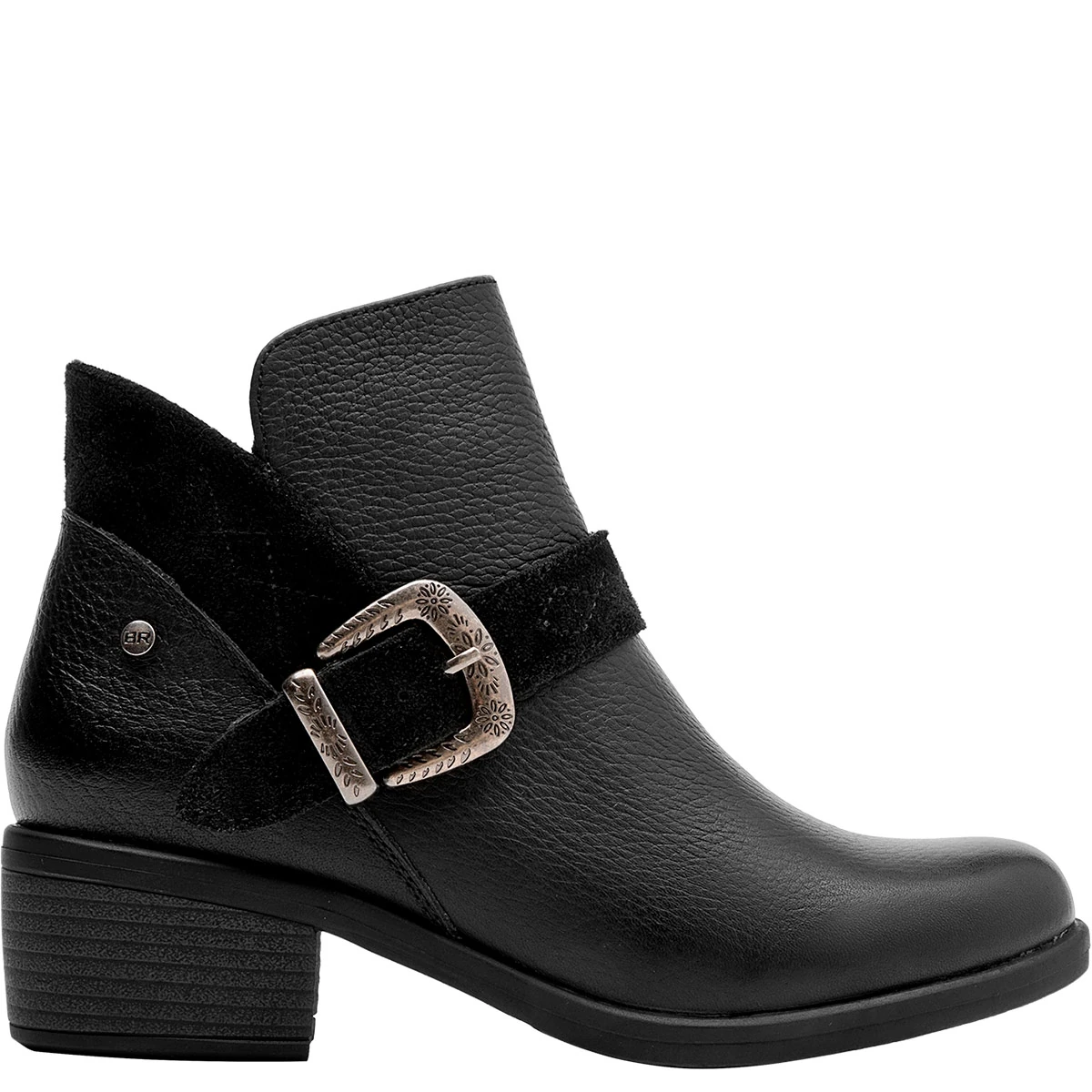BOTINES MUJER BRUNO ROSSI NEGRO BRM0351 CUERO - 1