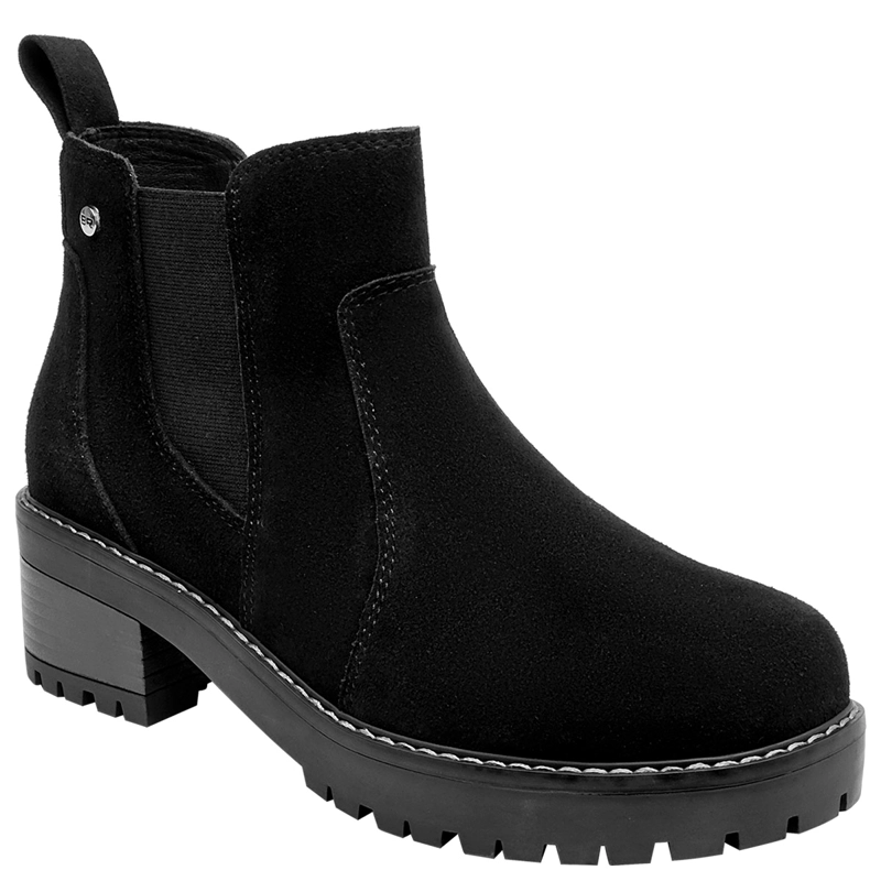BOTINES MUJER BRUNO ROSSI NEGRO BRM0358 CUERO - 2