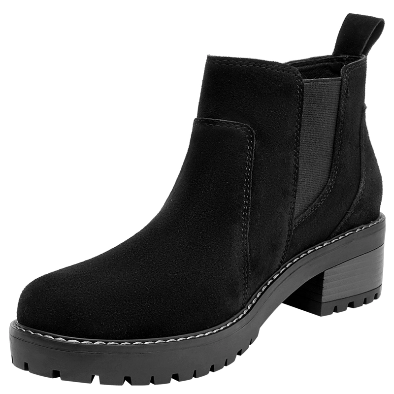 BOTINES MUJER BRUNO ROSSI NEGRO BRM0358 CUERO - 3