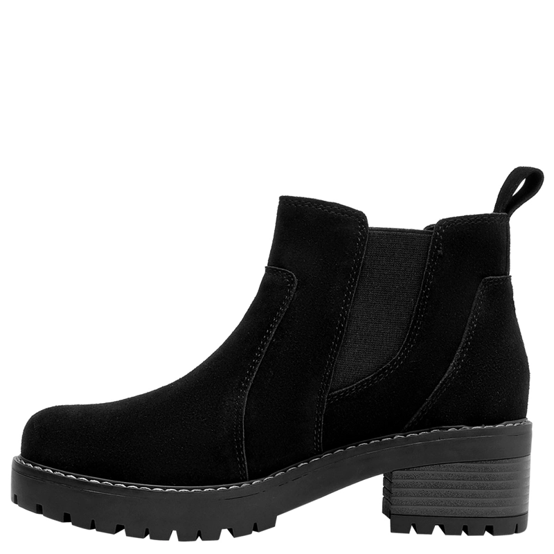 BOTINES MUJER BRUNO ROSSI NEGRO BRM0358 CUERO - 4
