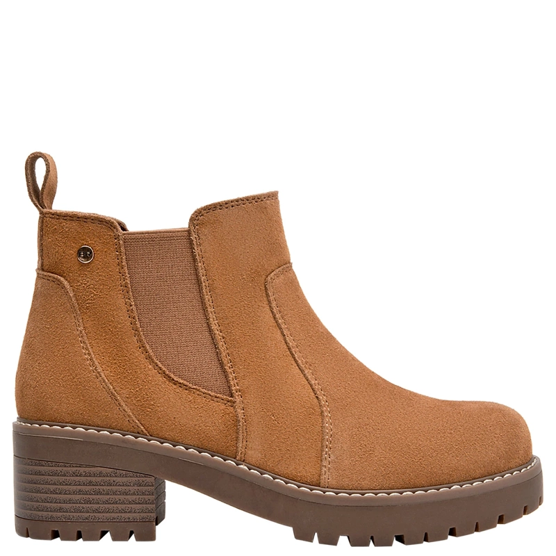 BOTINES MUJER BRUNO ROSSI CAMEL BRM0358 CUERO - 1