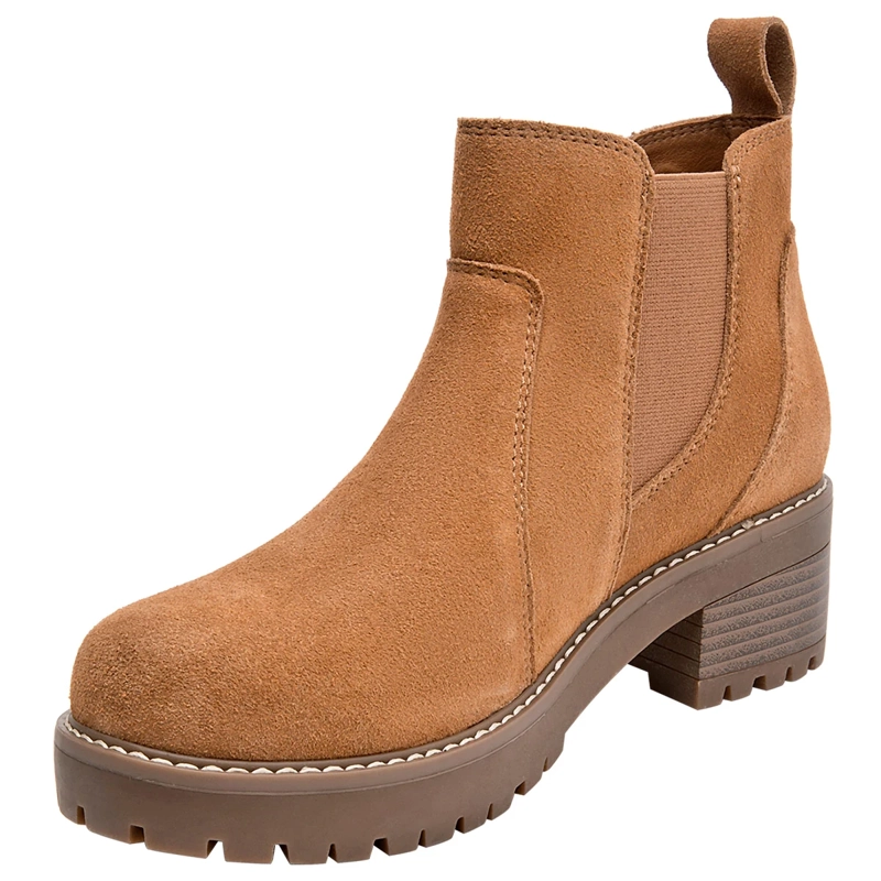 BOTINES MUJER BRUNO ROSSI CAMEL BRM0358 CUERO - 3