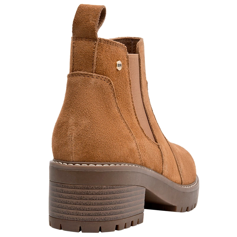 BOTINES MUJER BRUNO ROSSI CAMEL BRM0358 CUERO - 5