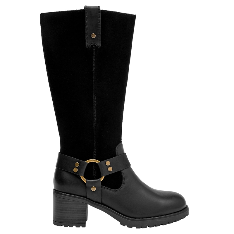BOTAS MUJER BRUNO ROSSI NEGRO BRM0272 CUERO - 1