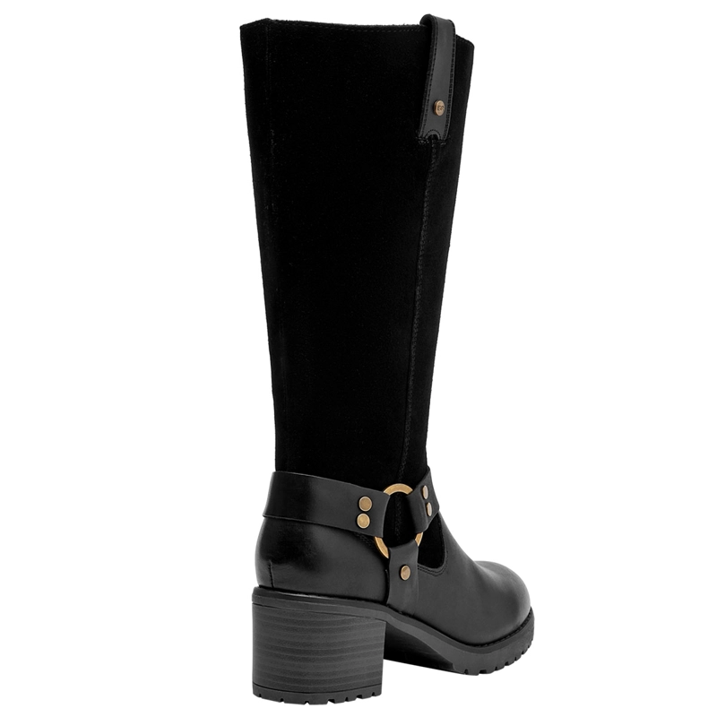 BOTAS MUJER BRUNO ROSSI NEGRO BRM0272 CUERO - 5