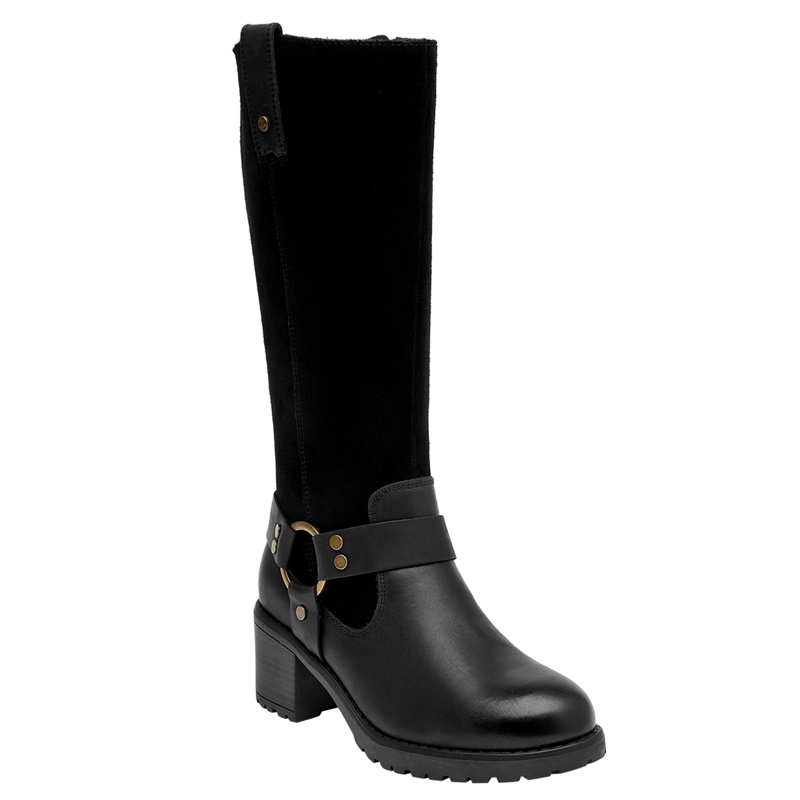 BOTAS MUJER BRUNO ROSSI NEGRO BRM0272 CUERO - 2