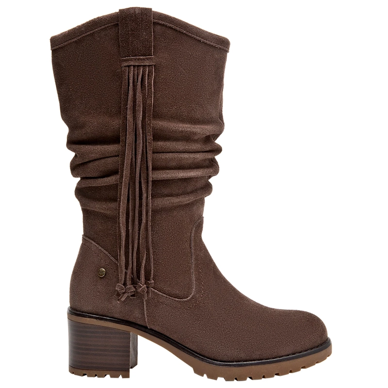 BOTAS MUJER BRUNO ROSSI CAFÉ BRM0273 CUERO