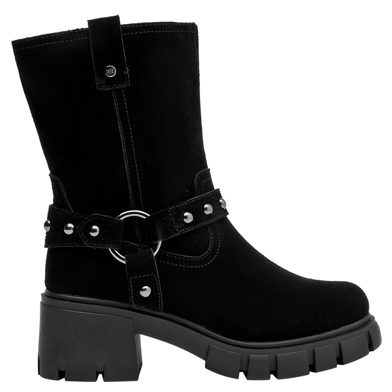 BOTAS MUJER BRUNO ROSSI NEGRO BRM0279 CUERO - 1