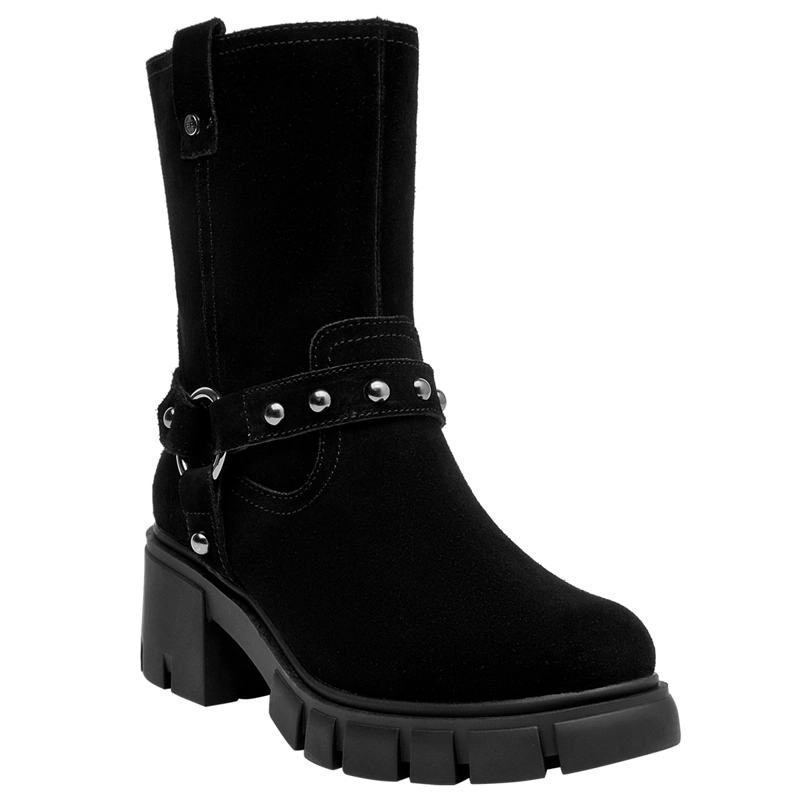 BOTAS MUJER BRUNO ROSSI NEGRO BRM0279 CUERO - 2