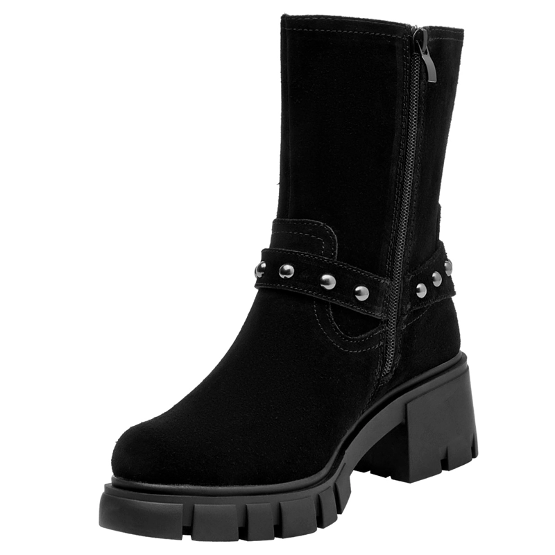 BOTAS MUJER BRUNO ROSSI NEGRO BRM0279 CUERO - 3