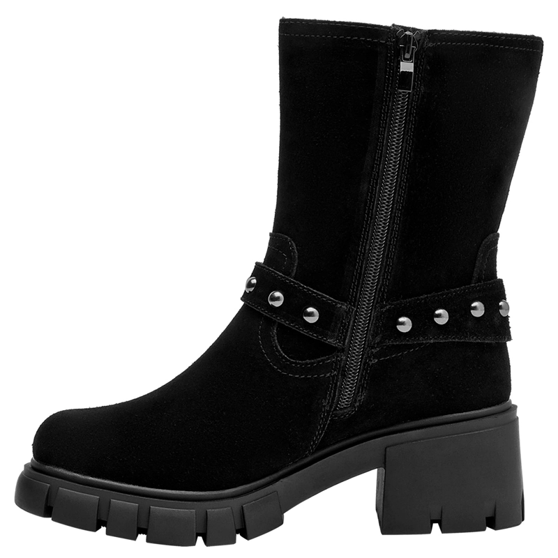 BOTAS MUJER BRUNO ROSSI NEGRO BRM0279 CUERO - 4
