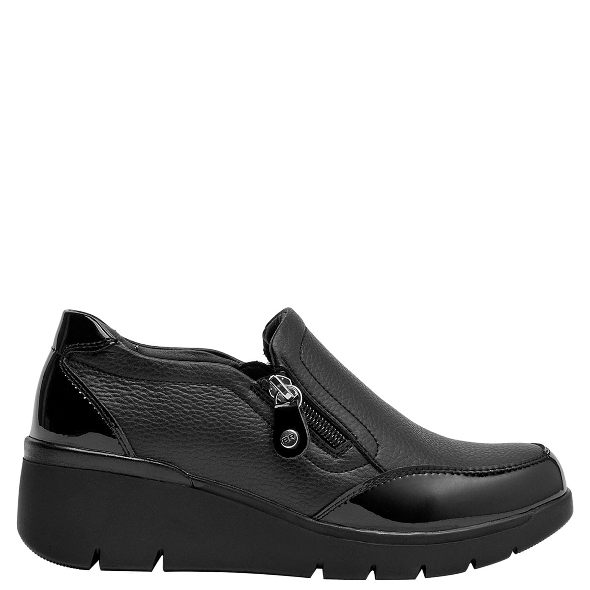 ZAPATOS MUJER BRUNO ROSSI NEGRO BRM0151 CUERO - 1