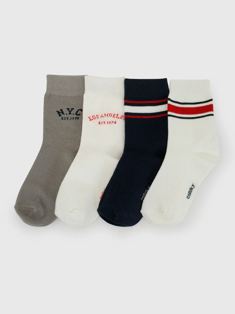 PACK X4 CALCETINES NIÑO COLLOKY