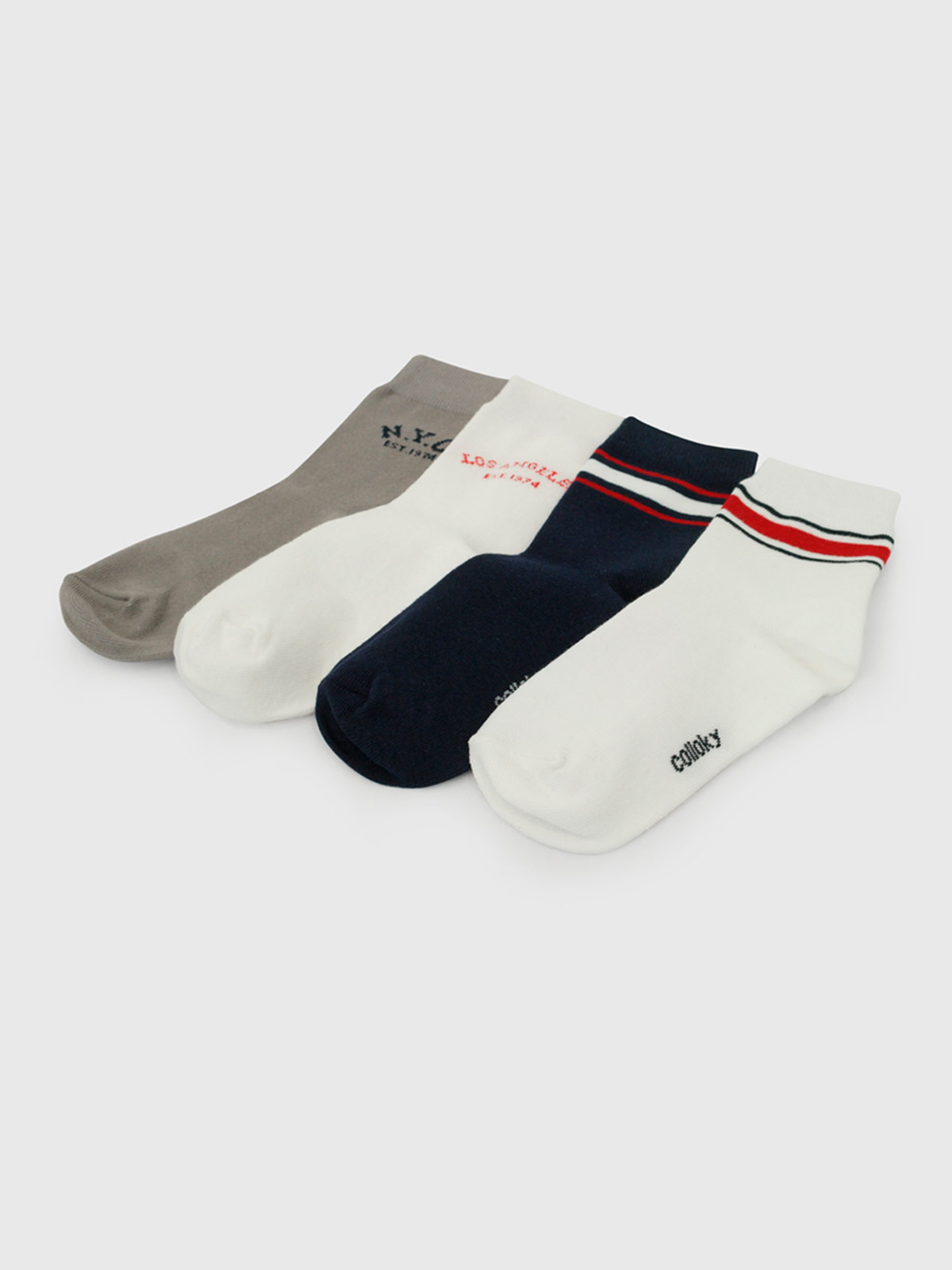 PACK X4 CALCETINES NIÑO COLLOKY - 2