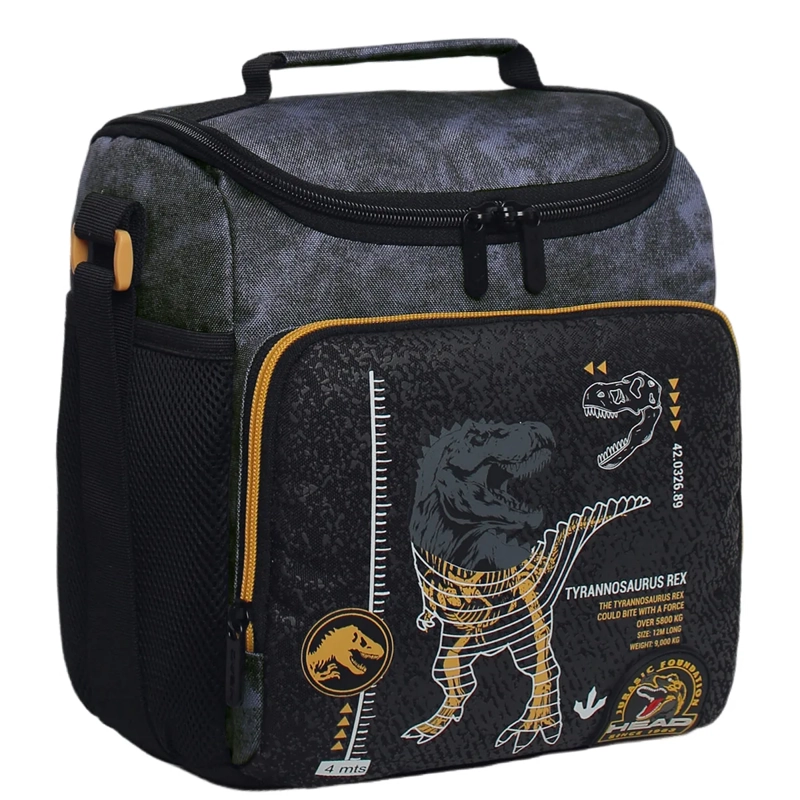 LONCHERA HEAD SNACK 2026 T-REX STONE GRIS - 1