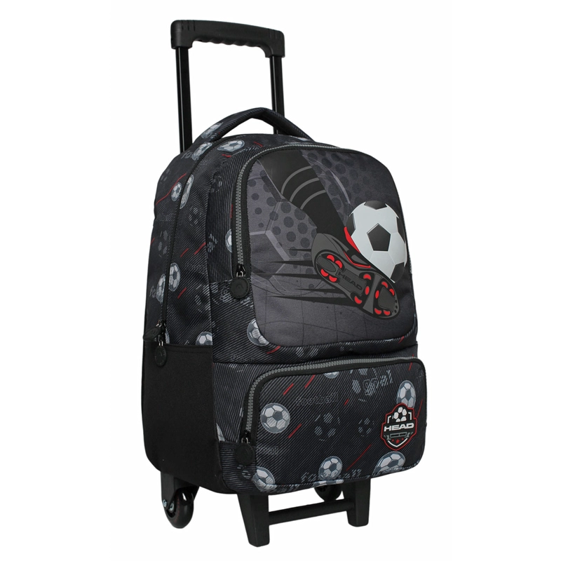 MOCHILA CON RUEDAS HEAD PACK BAKAN 2026 FUTBOL NEGRO - 2