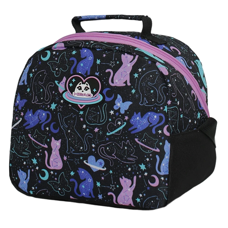 MOCHILA CON RUEDAS HEAD PACK BAKAN 2026 SPACE CAT NEGRO - 3