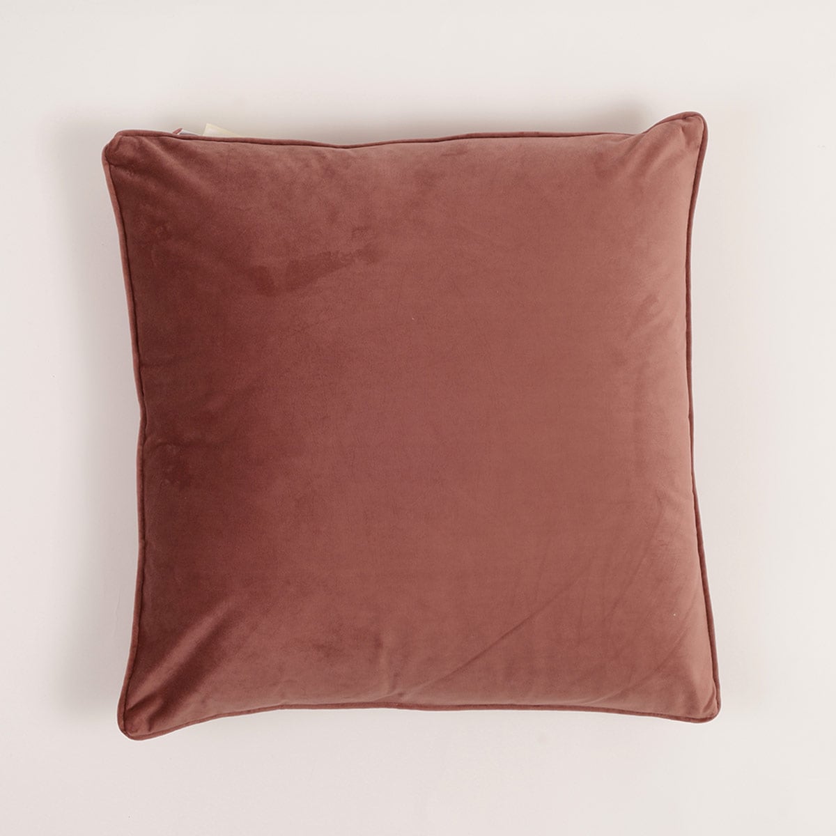 COJÍN DECORATIVO RIPLEY HOME VELVET 50X50 CM PALO ROSA - 1