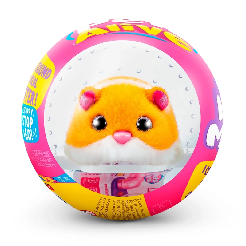 PELUCHE PETS ALIVE HAMSTER CAMINADOR EN BOLA - MODELO ALEATORIO - 4