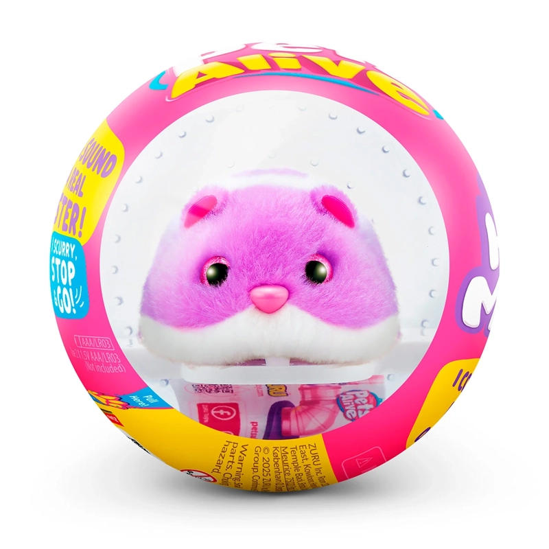 PELUCHE PETS ALIVE HAMSTER CAMINADOR EN BOLA - MODELO ALEATORIO - 5