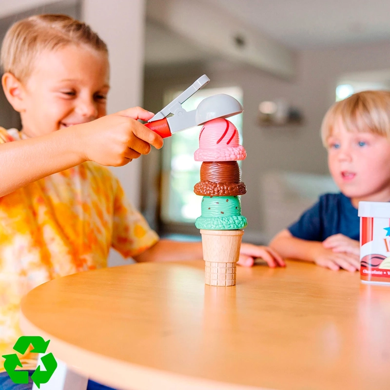 JUEGO DE HELADO DE MADERA - 4