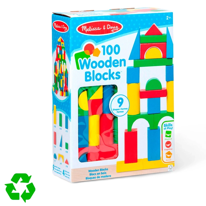 SET 100 BLOQUES DE MADERA - 1