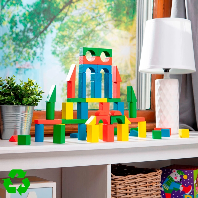 SET 100 BLOQUES DE MADERA - 3