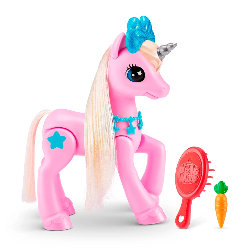 SET DE JUEGO PETS ALIVE UNICORNIO MÁGICO Y ESTABLO - 2