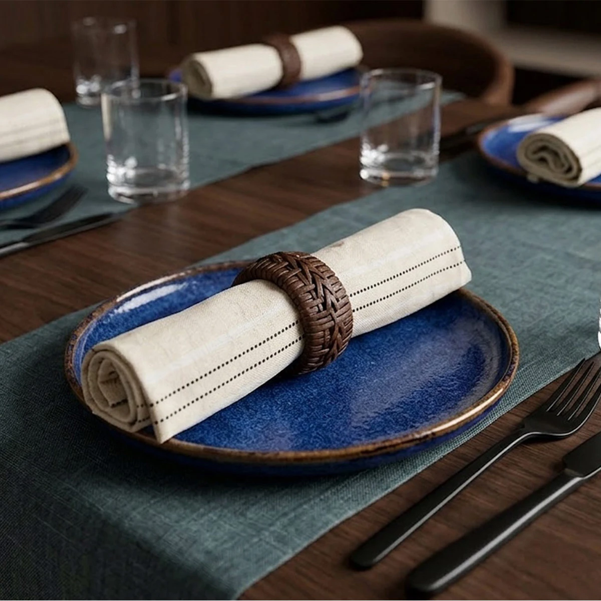 SET X4 PORTA SERVILLETAS RIPLEY HOME MOKA - 1