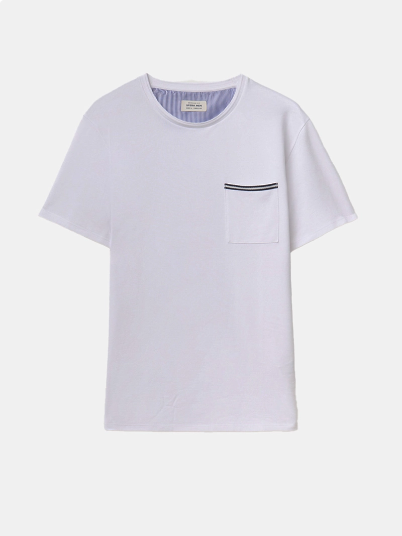 POLERA HOMBRE SFERA ALGODÓN MANGA CORTA BOLSILLO - 4