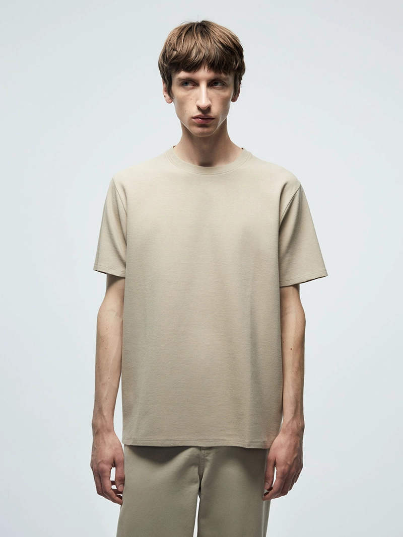 POLERA HOMBRE SFERA MANGA CORTA CUELLO CAJA - 1