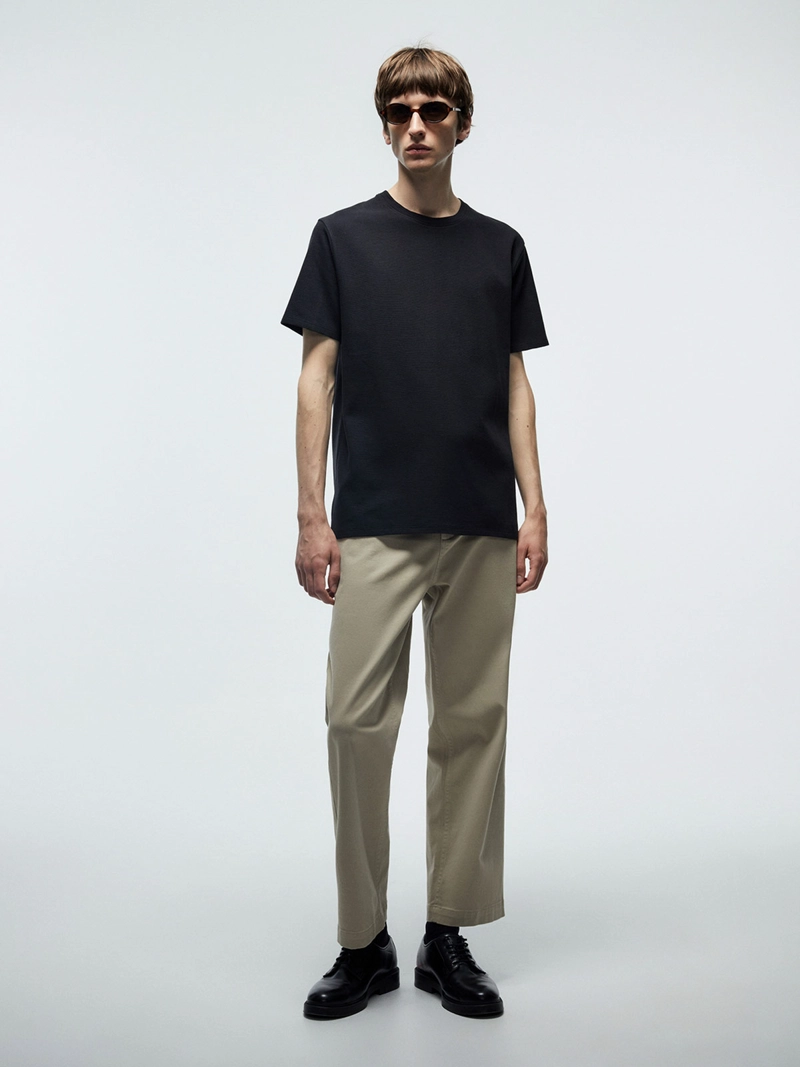POLERA HOMBRE SFERA MANGA CORTA CUELLO CAJA - 1