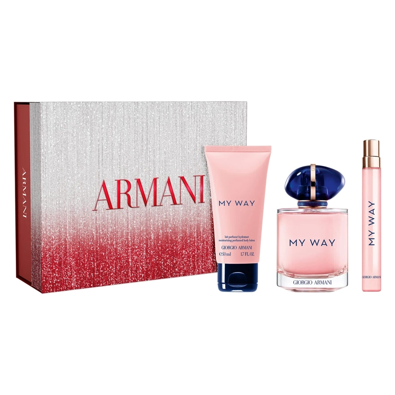 SET PERFUME GIORGIO ARMANI MY WAY MUJER EDTP 90 ML + 10 ML + LOCIÓN CORPORAL 50 ML - 2