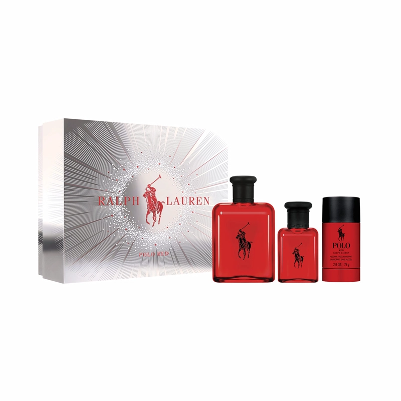PERFUME RALPH LAUREN POLO RED HOMBRE EDT 125 ML + 40 ML + DESODORANTE 75 GR - 2