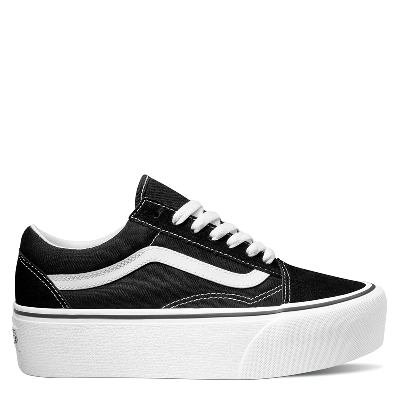ZAPATILLAS UNISEX VANS URBANAS NEGRO UA OLD SKOOL STACKFORM - 1