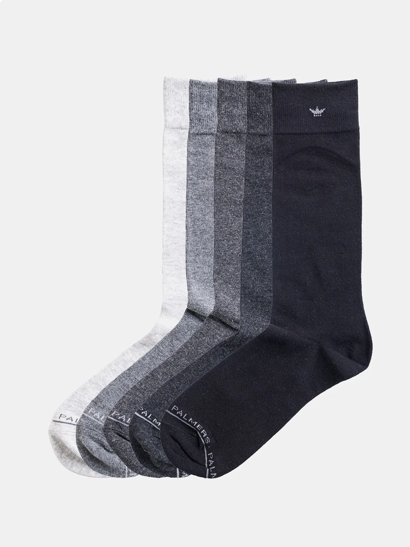 PACK X5 CALCETINES HOMBRE PALMERS ALGODÓN LARGO HIPOALERGÉNICO - 3