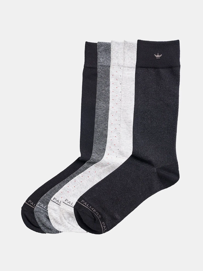 PACK X5 CALCETINES HOMBRE PALMERS ALGODÓN LARGO HIPOALERGÉNICO - 5