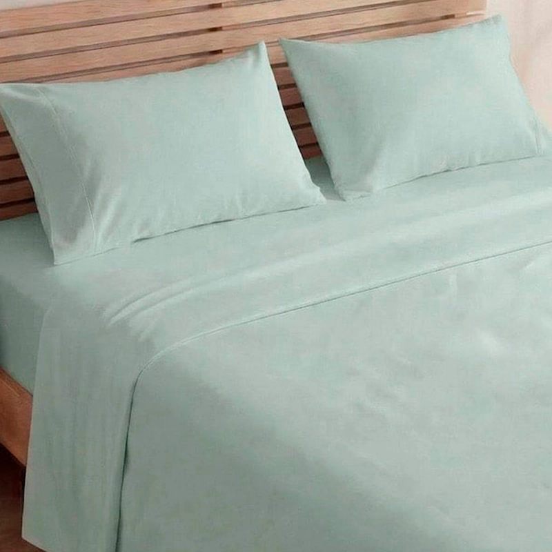 SET X2 JUEGO DE SÁBANAS RIPLEY HOME DUOCOLOR KING AQUA - 2
