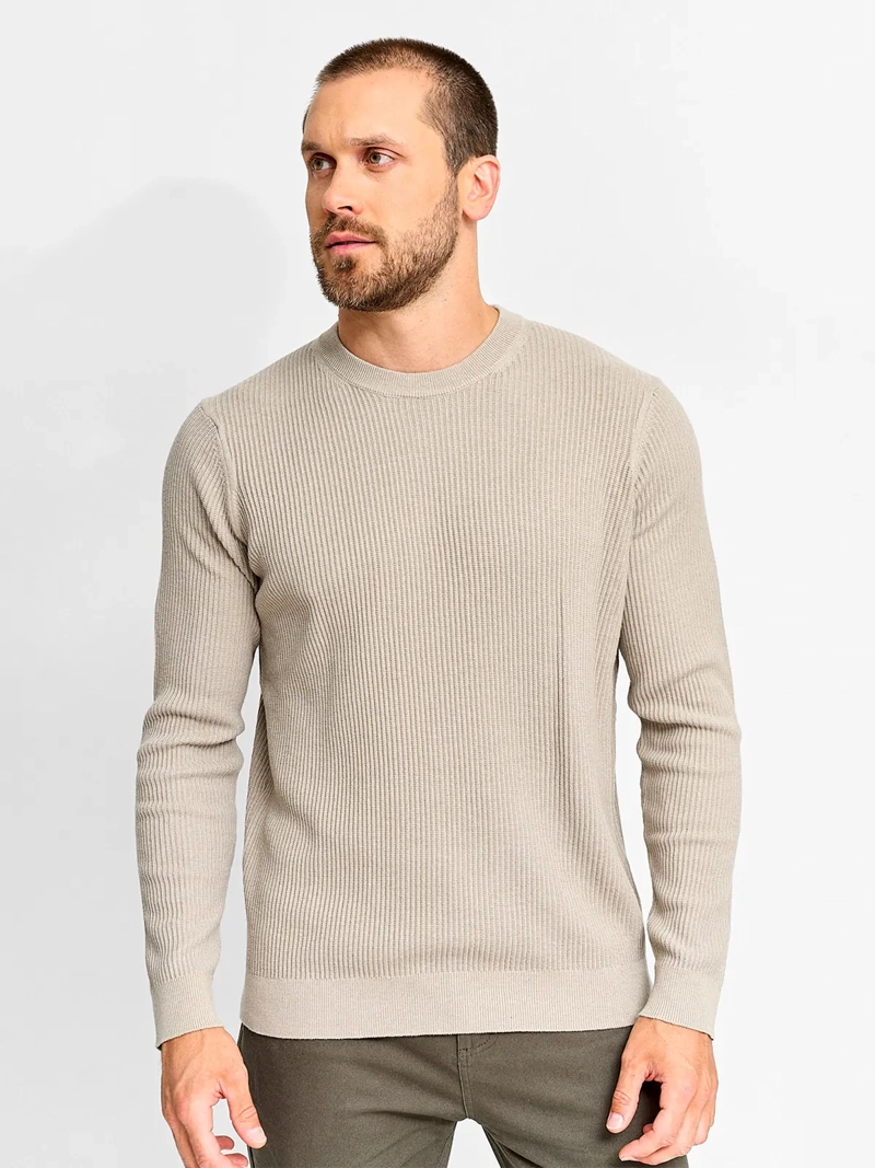 SWEATER HOMBRE MARQUIS CUELLO REDONDO TEXTURA - 1