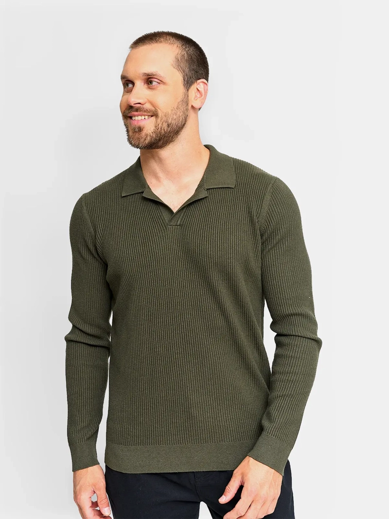 SWEATER HOMBRE MARQUIS CUELLO POLO TEXTURA - 1