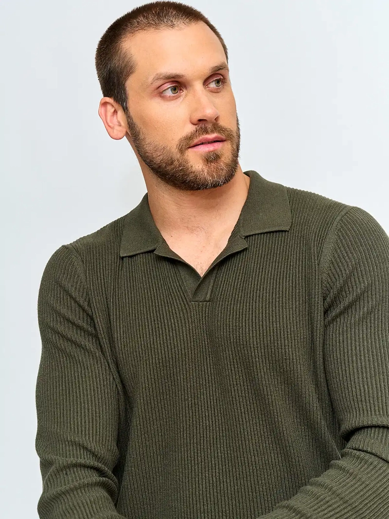 SWEATER HOMBRE MARQUIS CUELLO POLO TEXTURA - 3