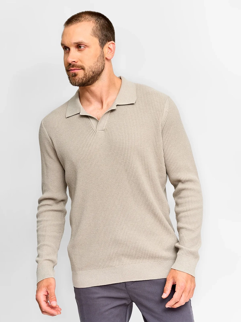 SWEATER HOMBRE MARQUIS CUELLO POLO TEXTURA - 1