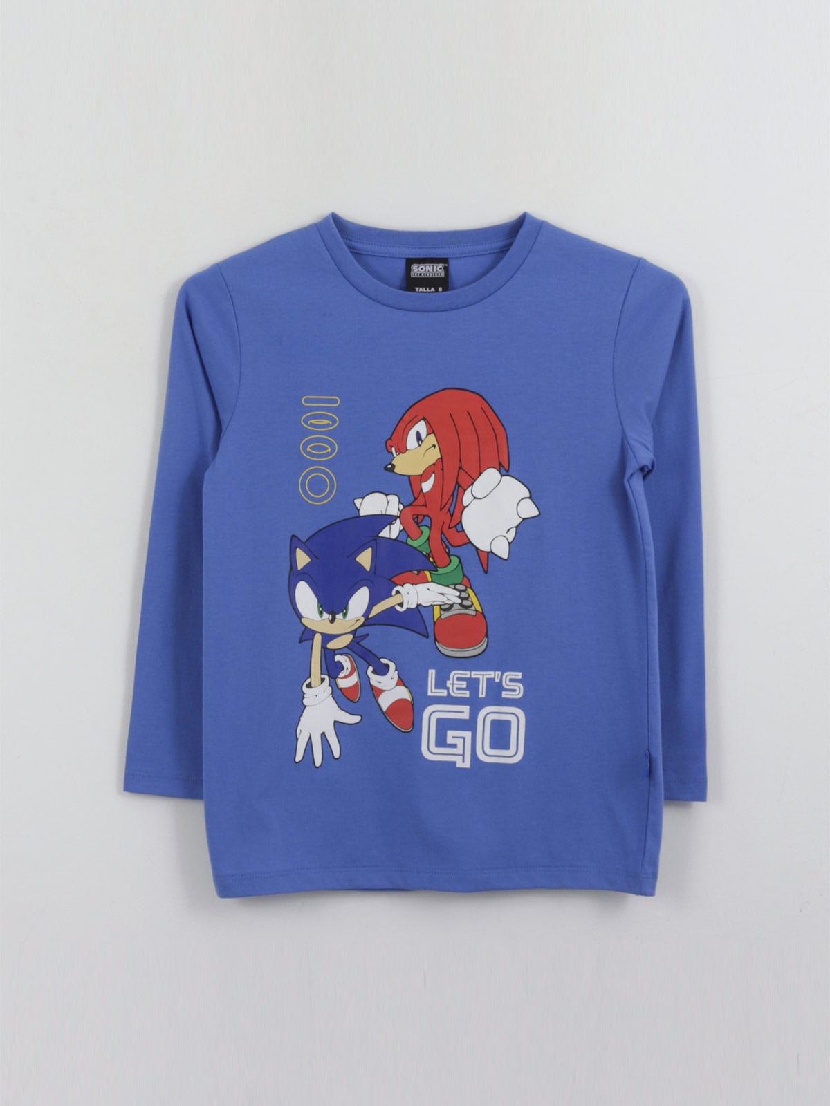 POLERA MANGA LARGA NIÑO SONIC PERSONAJES