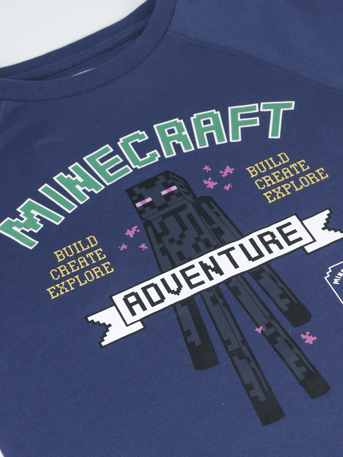 POLERA MANGA LARGA NIÑO MINECRAFT - 3