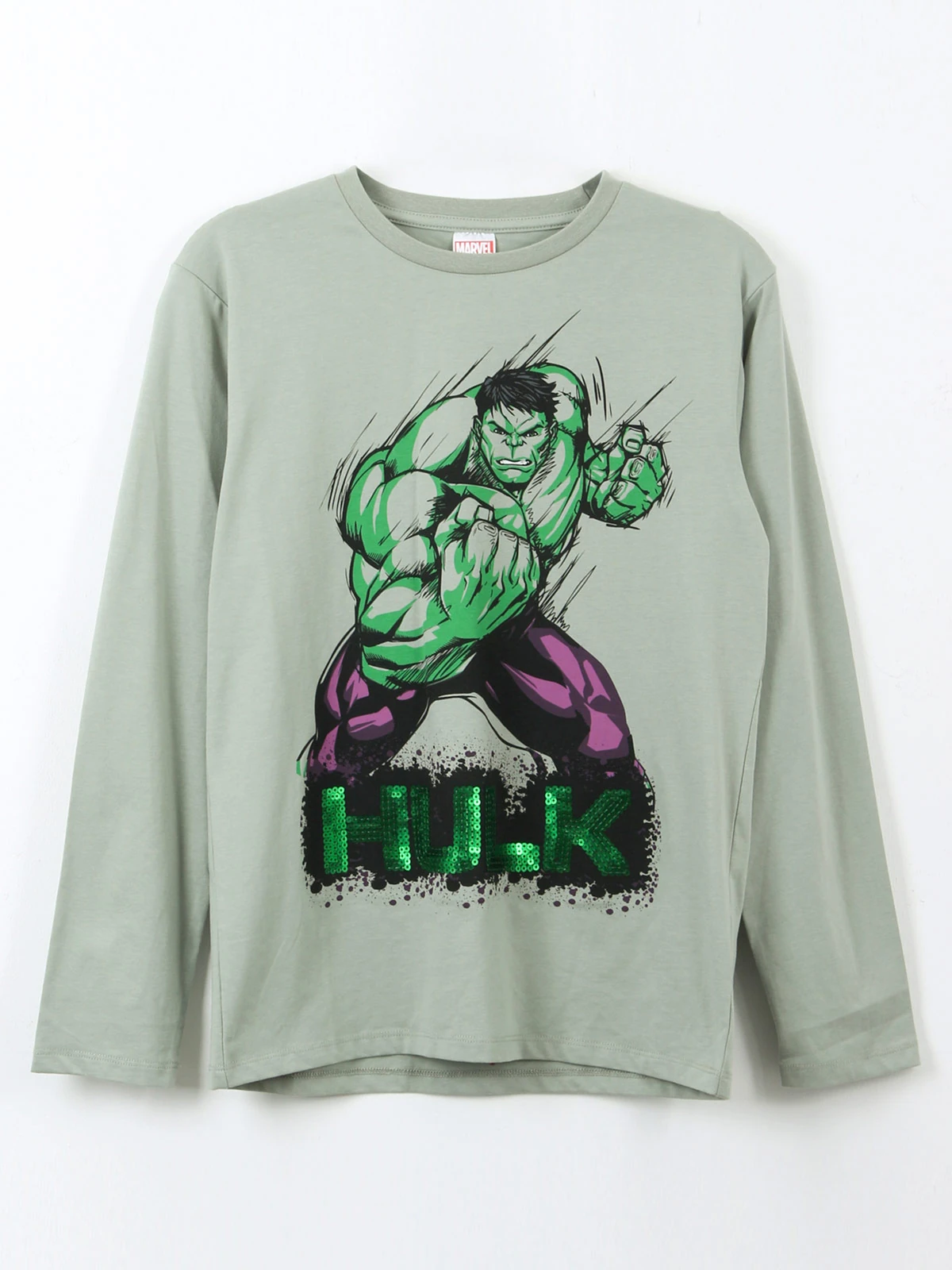 POLERA MANGA LARGA NIÑO MARVEL HULK - 1