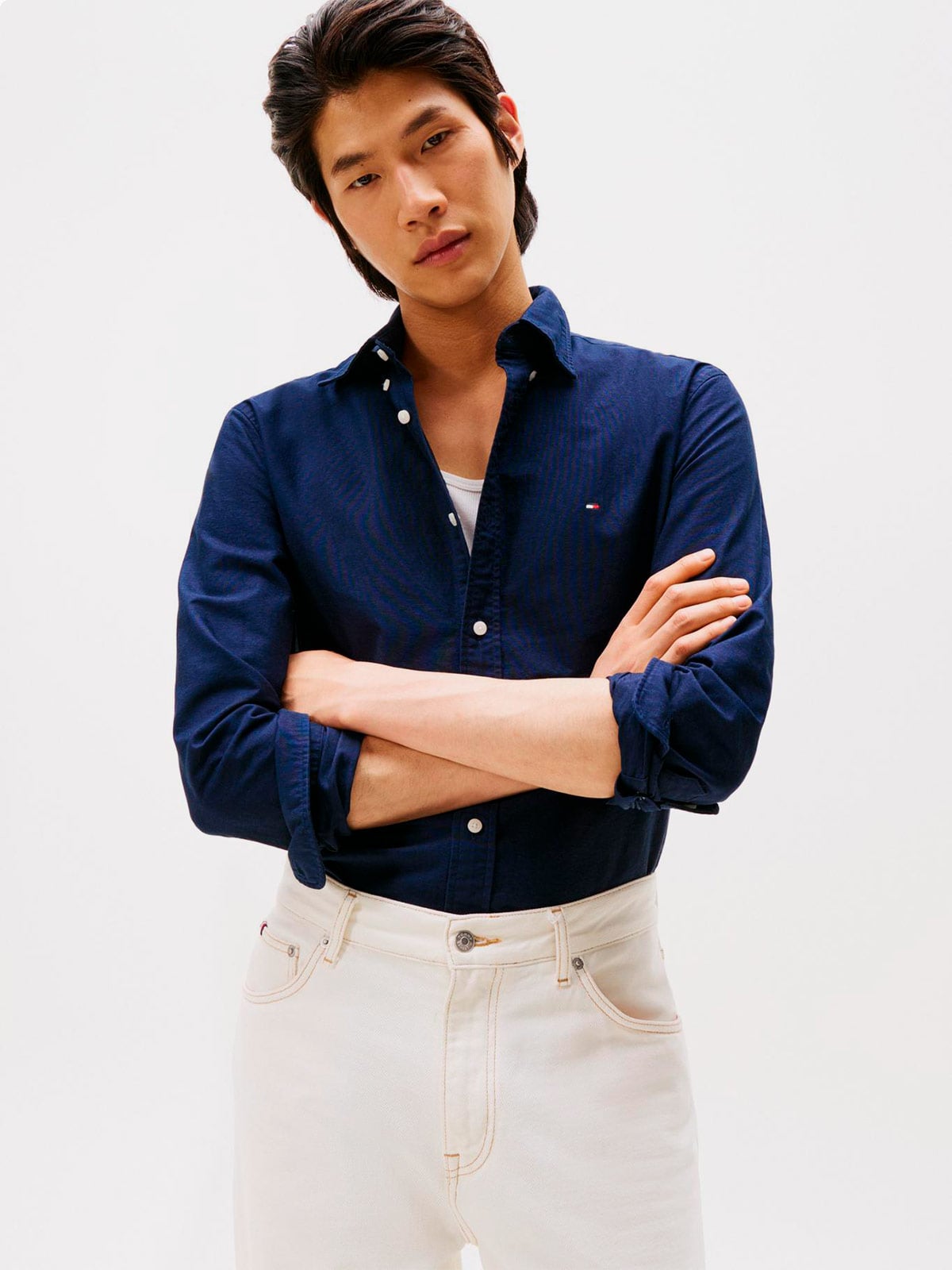 CAMISA HOMBRE TOMMY HILFIGER ALGODÓN MANGA LARGA - 1